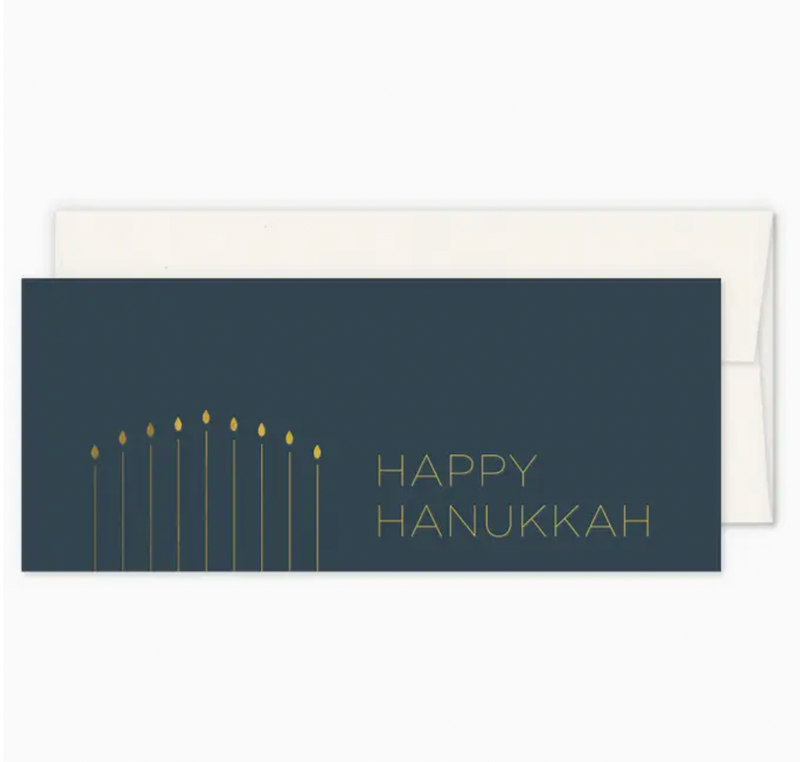 Happy Hanukkah - Long Card