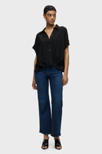 Rosie High-Rise Wide Leg Ankle Jean - Bonfire