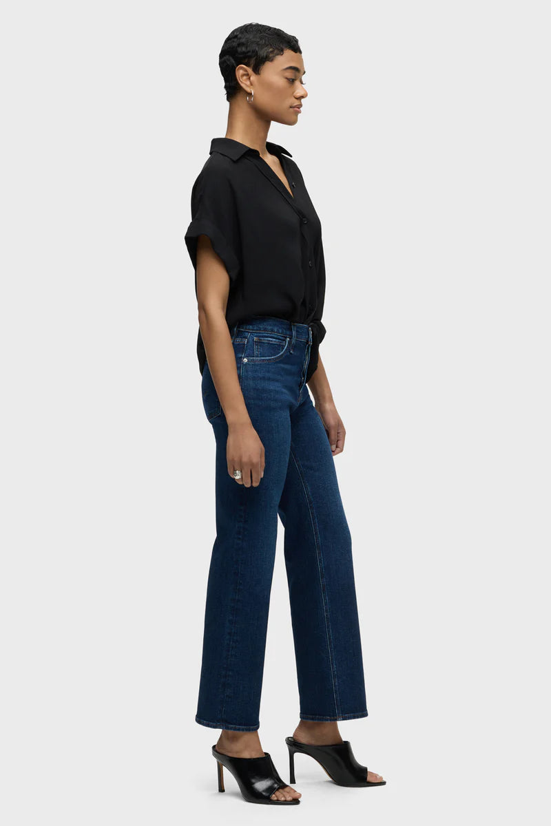 Rosie High-Rise Wide Leg Ankle Jean - Bonfire