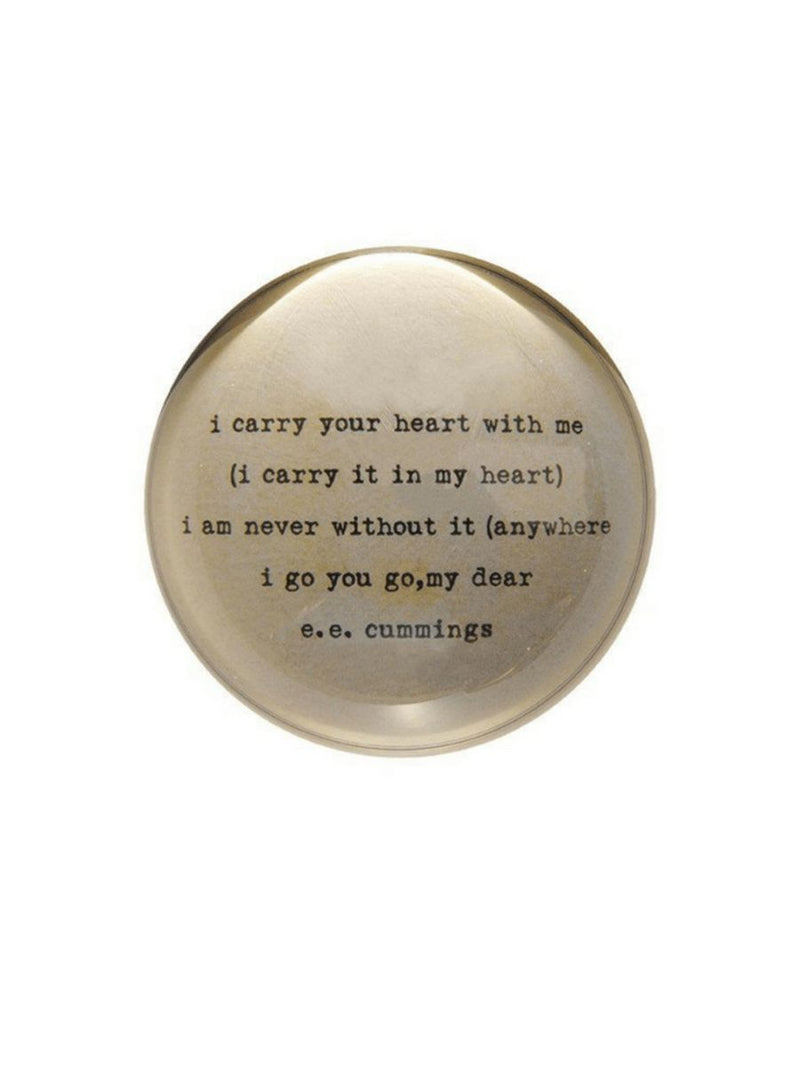 Carry Your Heart Paperweight