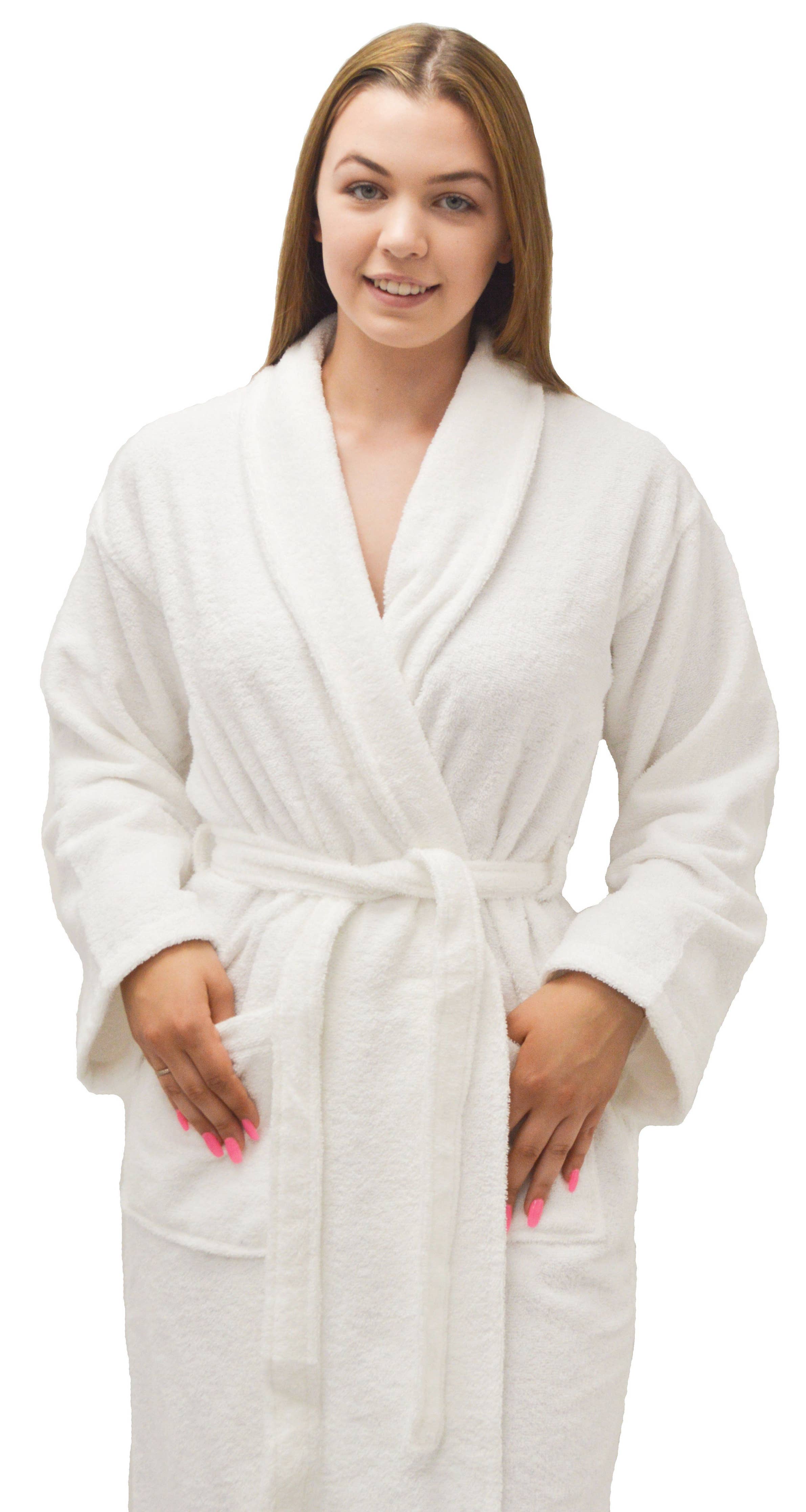 White towelling bathrobe clearance womens