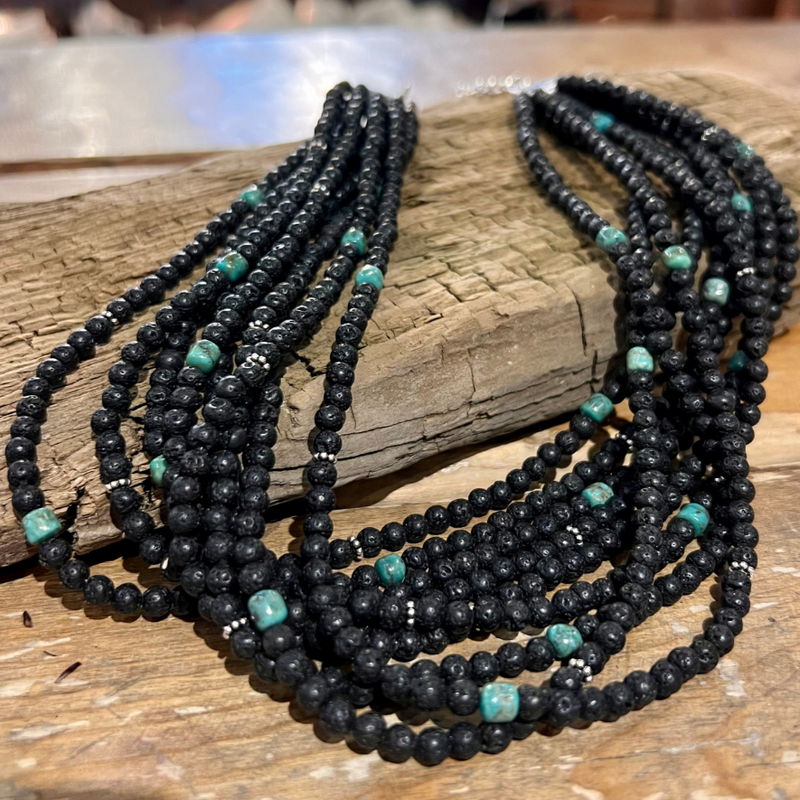 Lava Turquoise Mix Necklace