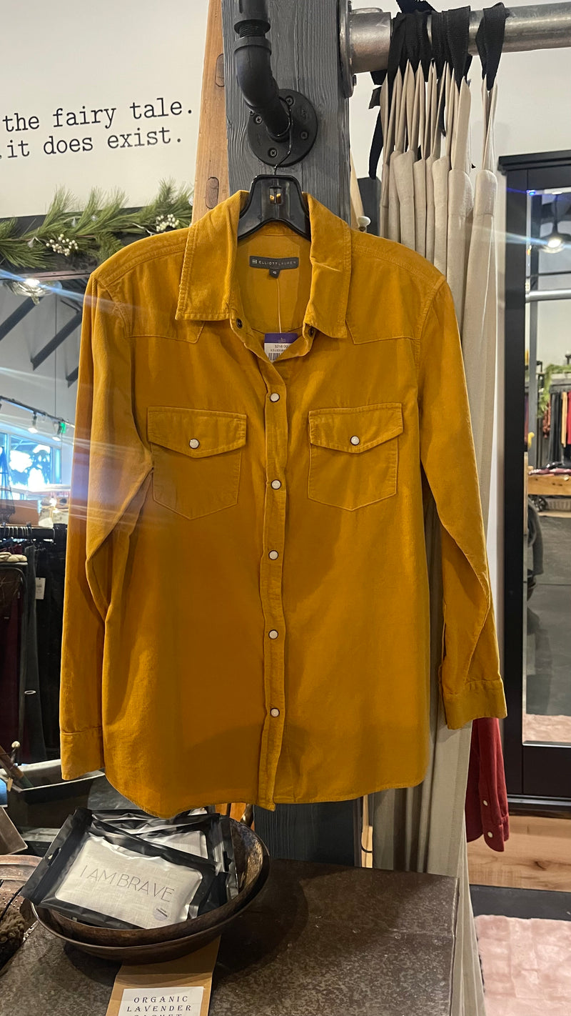Corduroy Shirt - Gold
