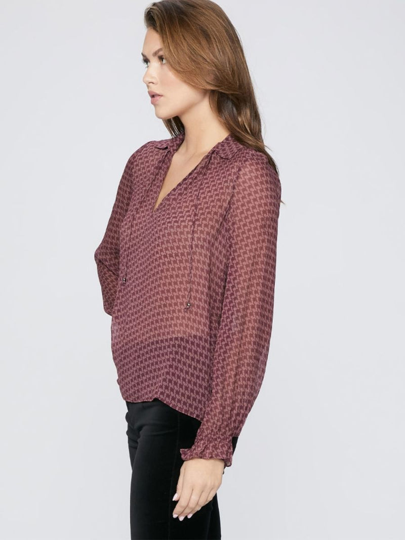 Brea Shirt - Burgundy Multi