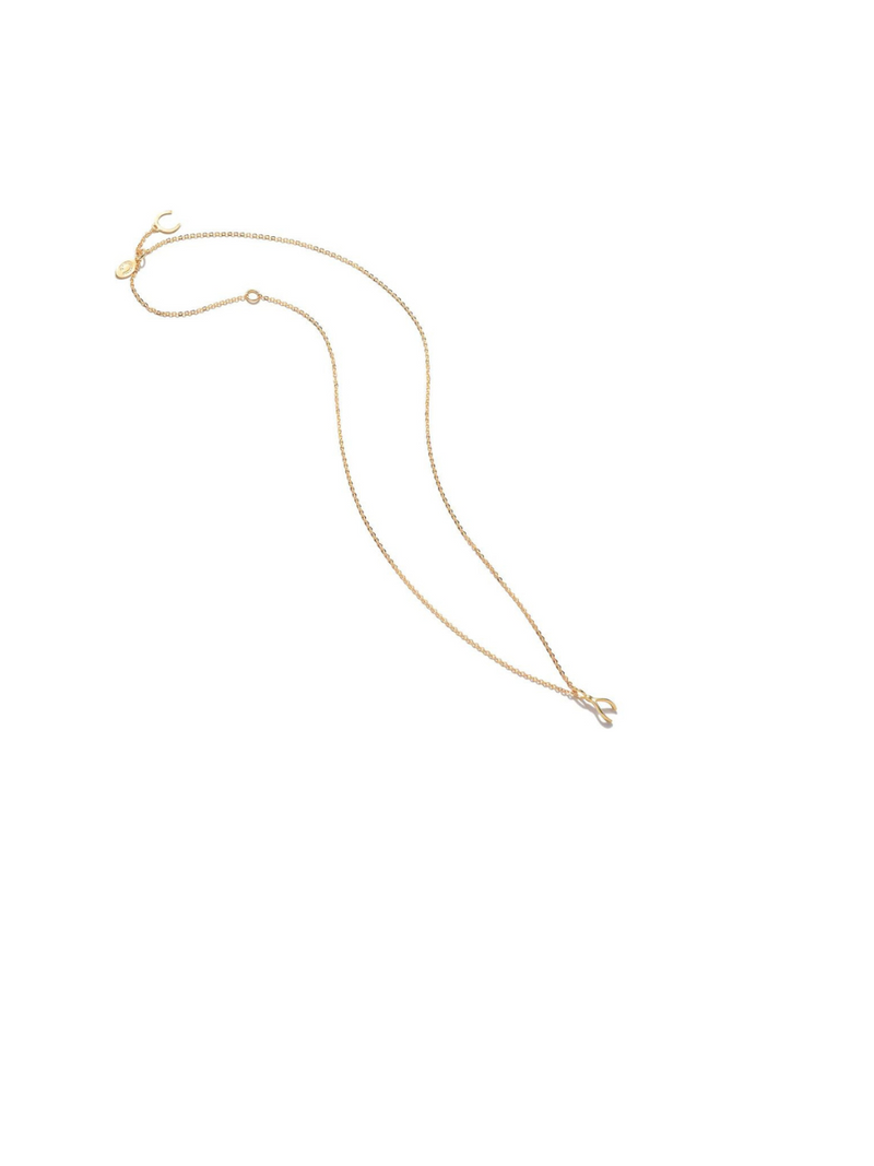 Tiny Wishbone Necklace - Vermeil