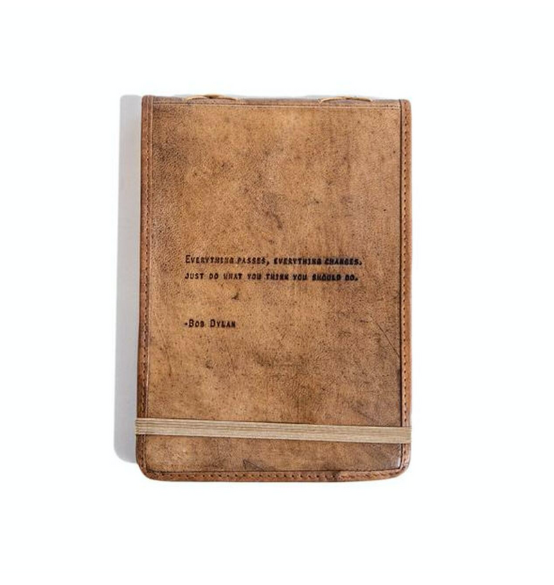 Rustic Leather Journal - Bob Dylan