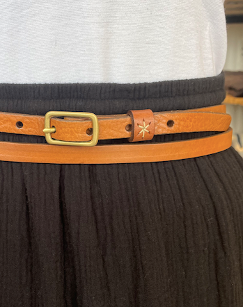 Rita Double Wrap Belt - Tobacco – Rue Boutique display picture 2