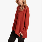 Oversized Hooded Cashmere Pullover Poncho