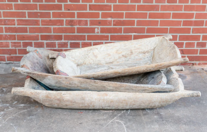 Large Vintage Dough Bowl