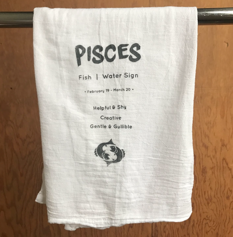 Pisces Dish Towel