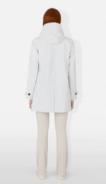 April Hooded Raincoat- Off White