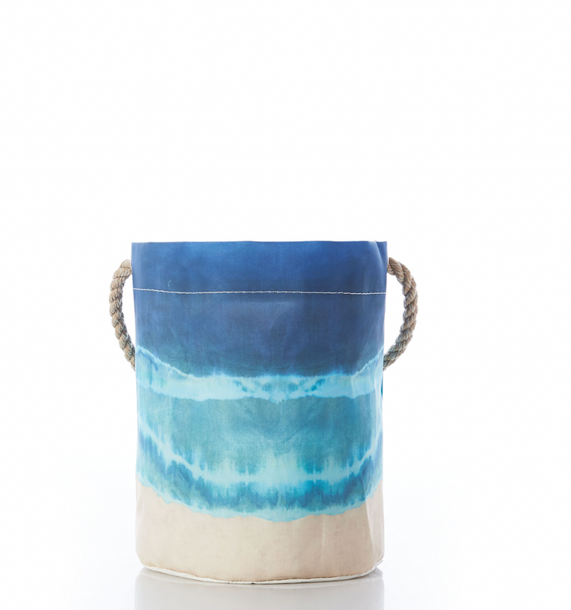 shoreline tie-dye bucket