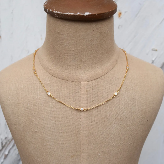 Soul Train Short Necklace - Gold