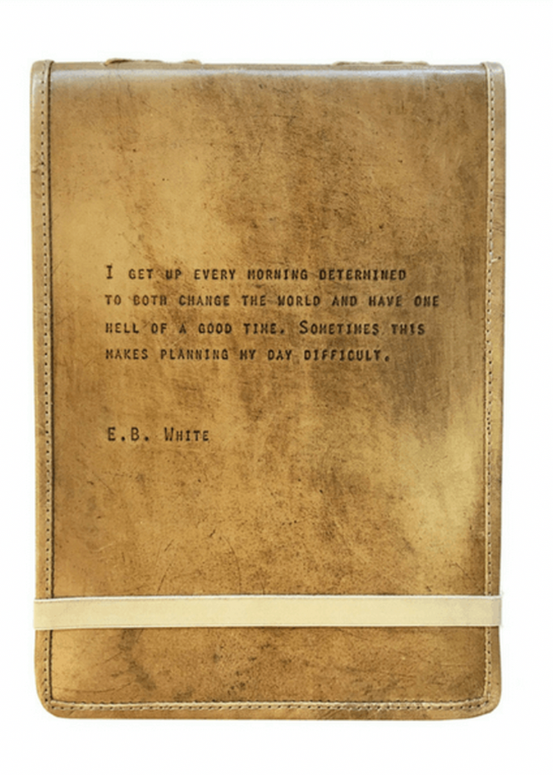 Rustic Leather Journal - E.B. White