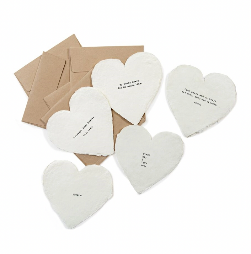 Heart Shaped Cards - Assorted
