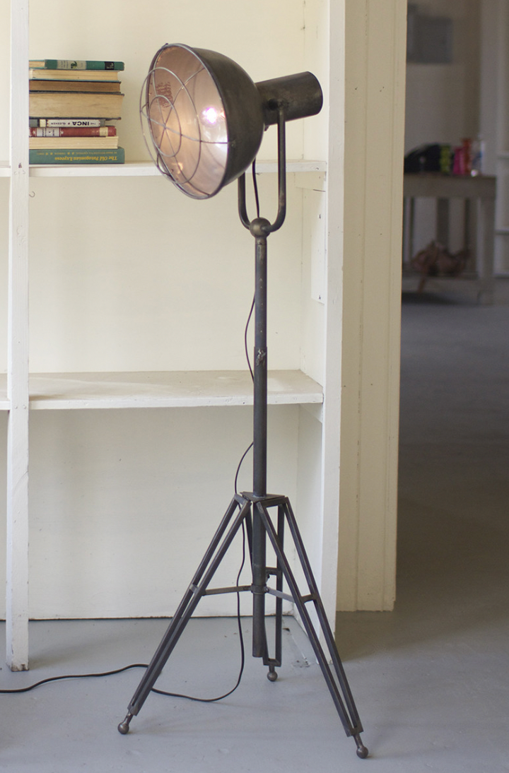 Adjustable Caged Studio Lamp