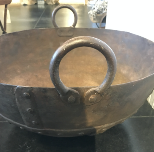 Indian Vintage Small Steel Cooking Pot