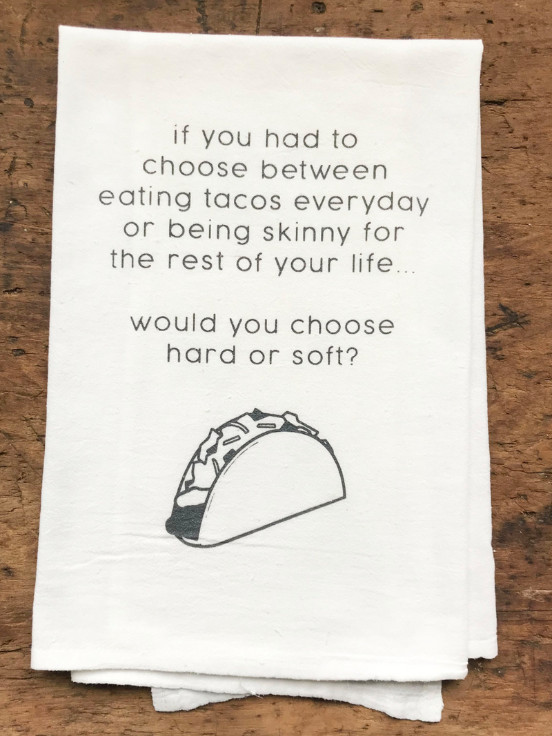 Tacos Flour Sack Dish Towel