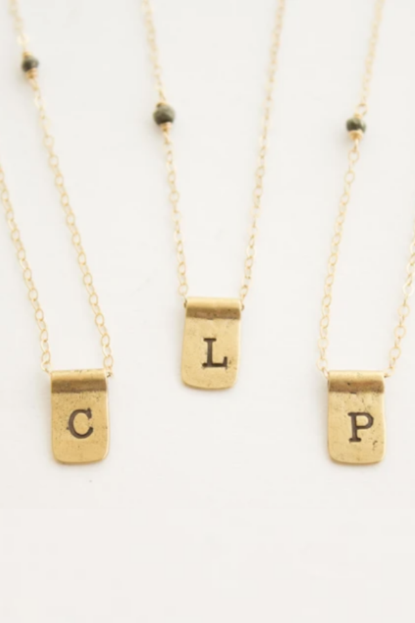 Letter Tab Necklace